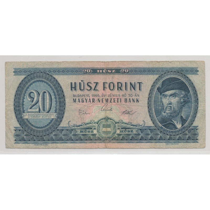 Hongrie - 20 Forint 1969 - TB