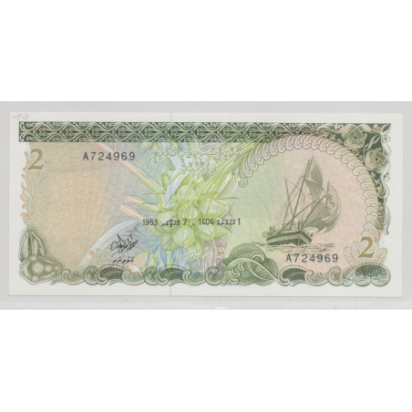 Maldives - 2 Rufiyaa 1983 - Neuf