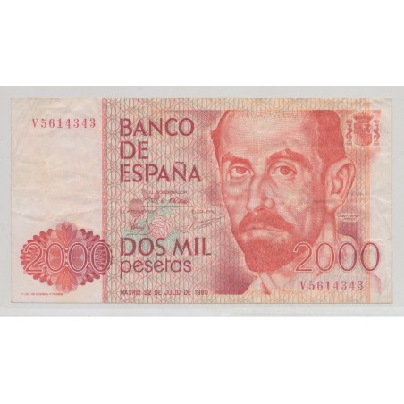 Espagne - 2000 Pesetas 1980 - TTB