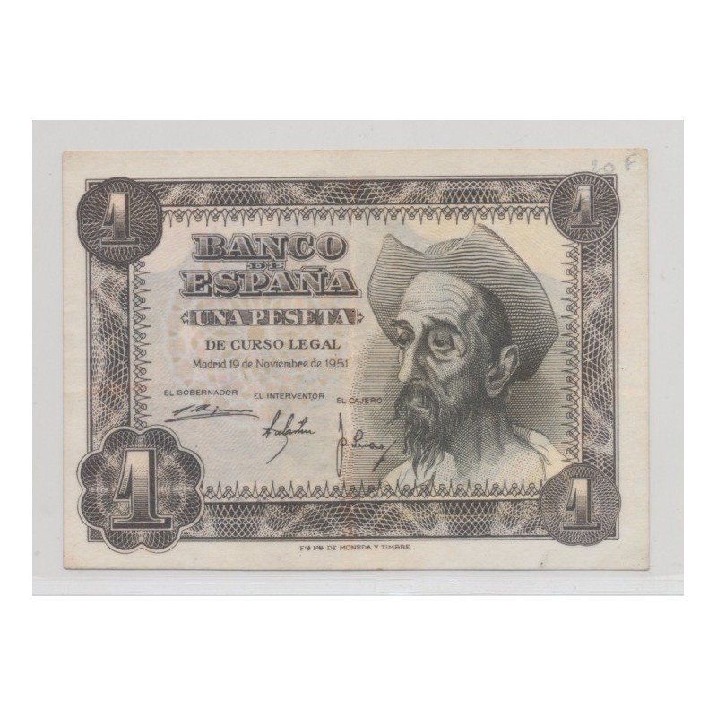 Espagne - 1 Peseta 1951 - TTB+