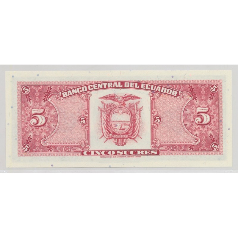 Equateur - 5 sucres 1988 - Neuf