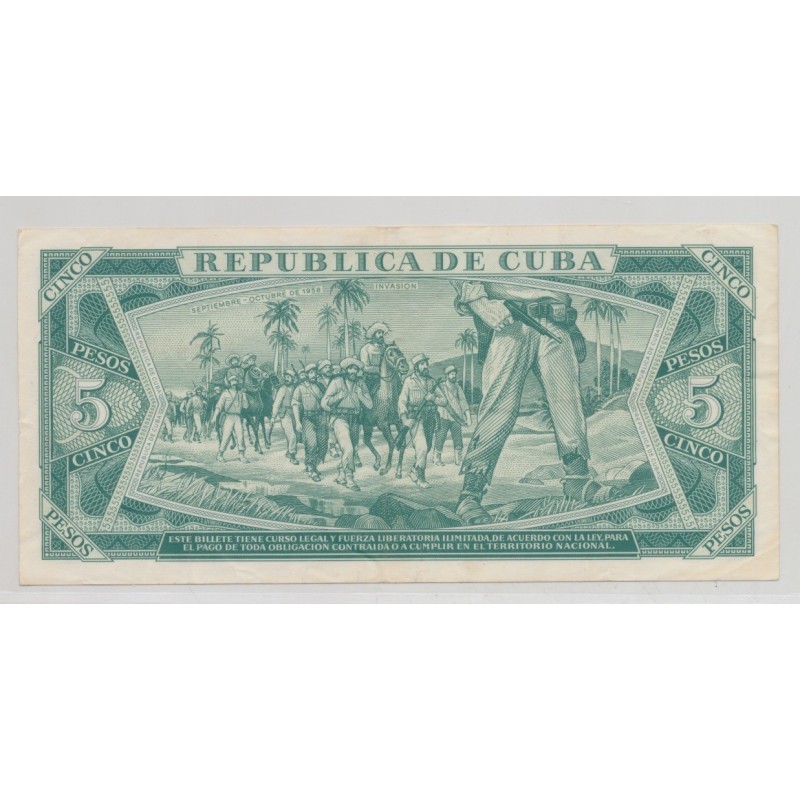 Cuba - 5 Pesos 1990 - TTB