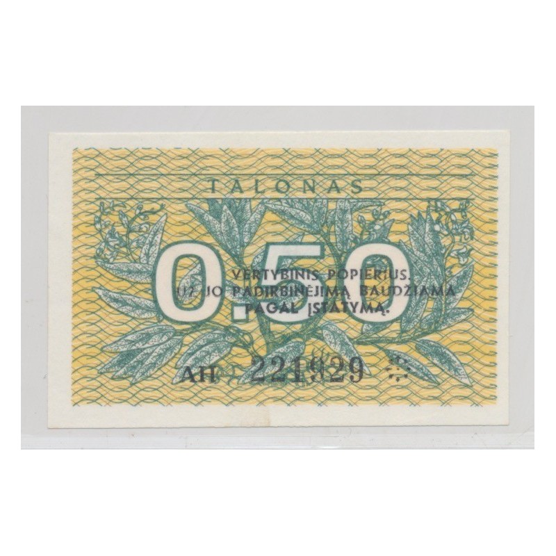Lituanie - 0,50 Talonas 1991 - Neuf