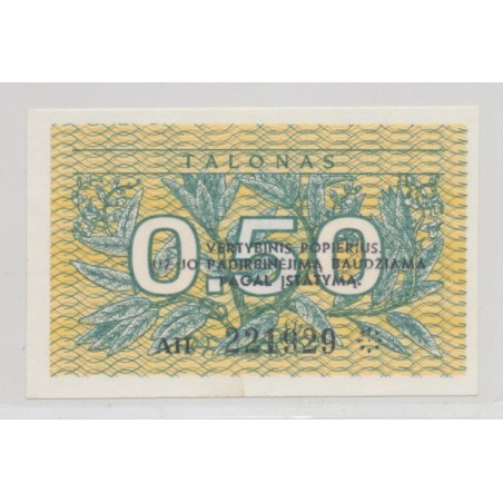 Lituanie - 0,50 Talonas 1991 - Neuf