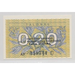 Lituanie - 0,20 Talonas 1991 - Neuf