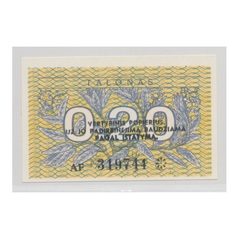 Lituanie - 0,20 Talonas 1991 - Neuf