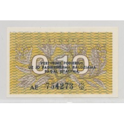 Lituanie - 0,10 Talonas 1991 - Neuf