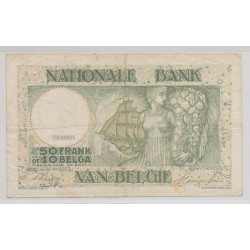 Belgique - 50 Francs-10 Belgas - 28.12.1944 - TTB 2
