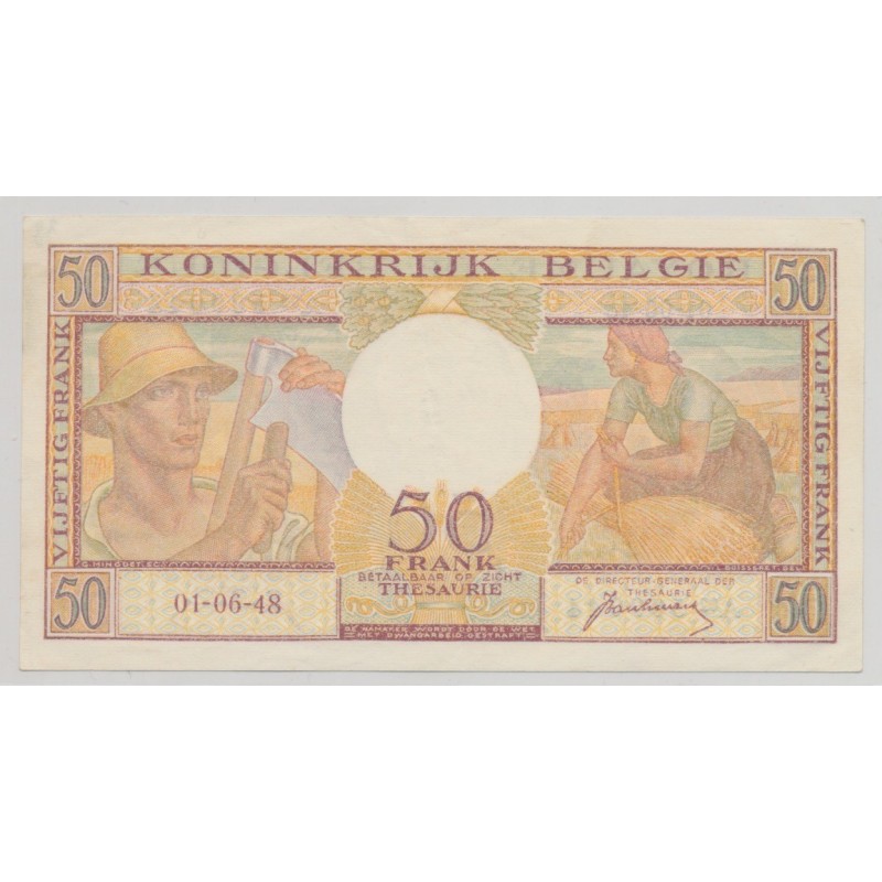 Belgique - 50 Francs - 1.06.19448 - TTB