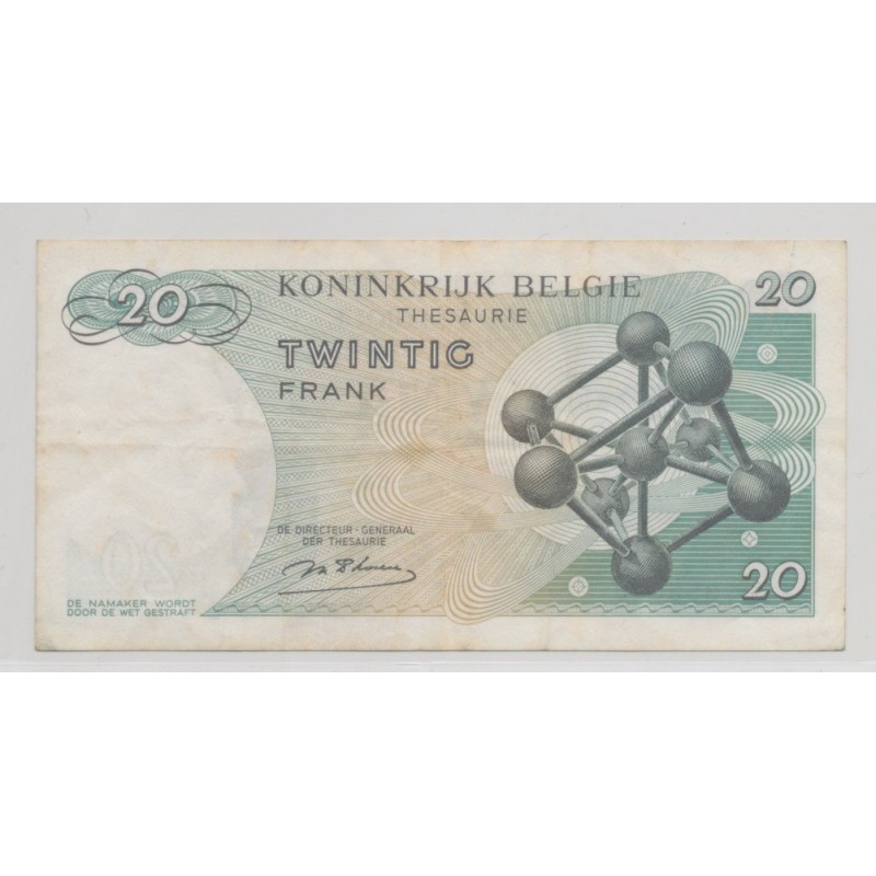 Belgique - 20 Francs - 15.06.1964 - TTB