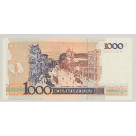 Brésil - 1000 cruzados/1 Nouveau cruzados 1989 - Neuf