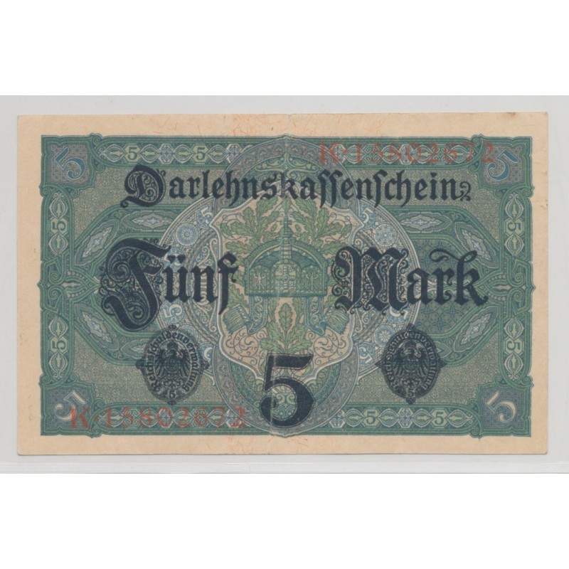 Allemagne - 5 Mark 1917 - TTB+