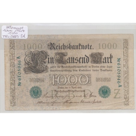 Allemagne - 1000 Marks 1910 - TTB