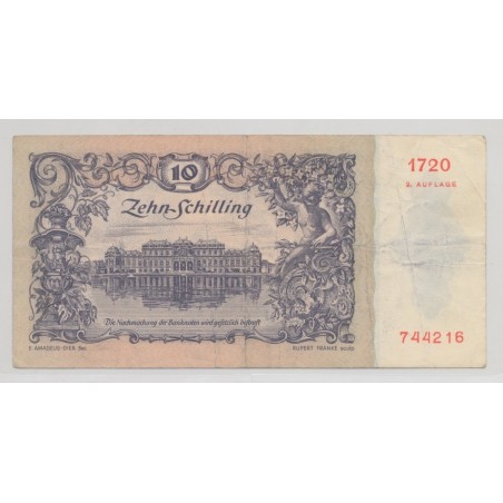 Autriche - 10 Schilling 1950 - TTB
