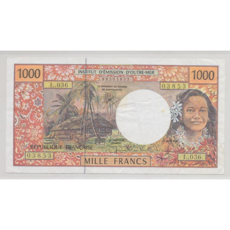 Billet - 1000 Francs Outremer - TTB