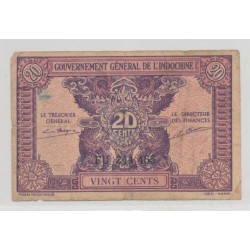 Indochine - 20 Cents - TTB