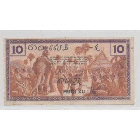 Indochine - 10 Cents - ND 1939 - TTB+