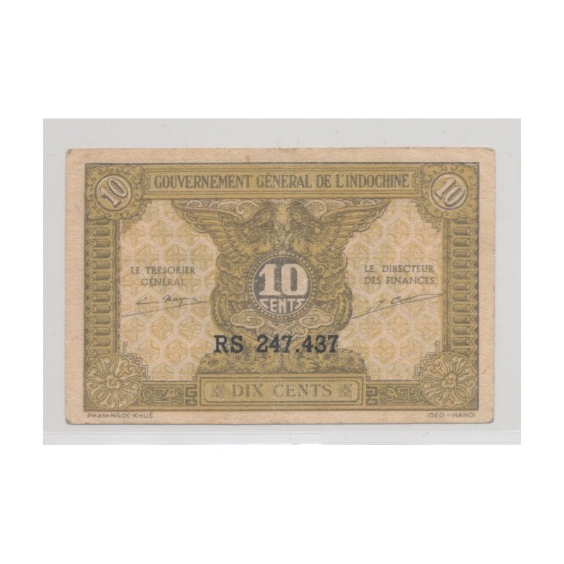 Indochine - 10 Cents -  TTB