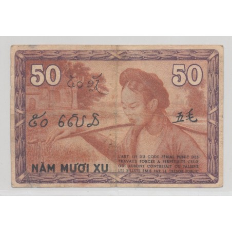 Indochine - 50 Cents - ND 1939 - TTB