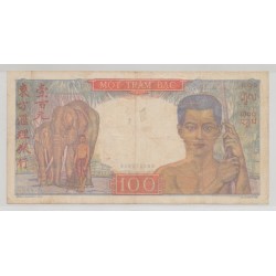Indochine - 100 Piastres - ND 1947-54 - TTB 2