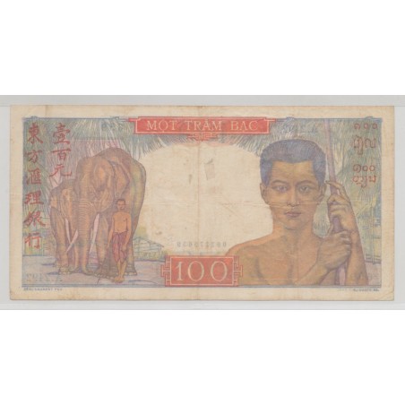 Indochine - 100 Piastres - ND 1947-54 - TTB