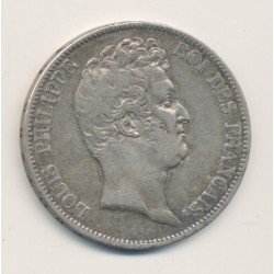 5 Francs Louis Philippe sans le I - 1830 A Paris - Tranche en creux