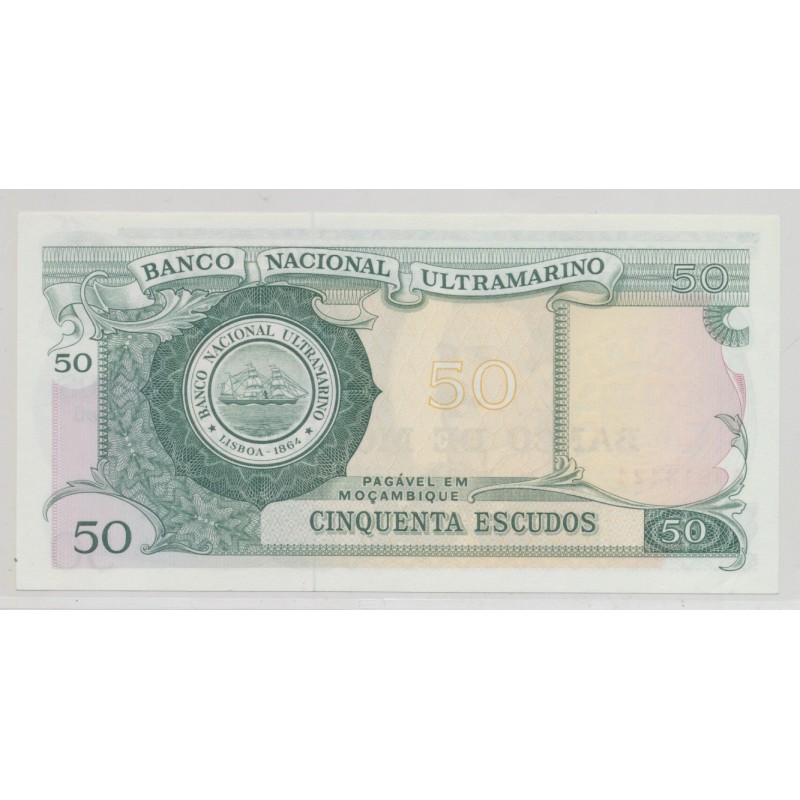 Mozambique - 50 Escudos - 1970 ( 1976 ) - Neuf