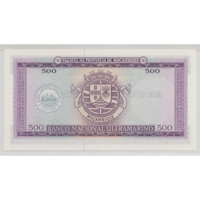 Mozambique - 500 Escudos - 1967 ( 1976 ) - Neuf