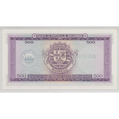 Mozambique - 500 Escudos - 1967 ( 1976 ) - Neuf