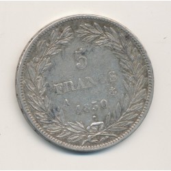 5 Francs Louis Philippe sans le I - 1830 A Paris - Tranche en creux 2