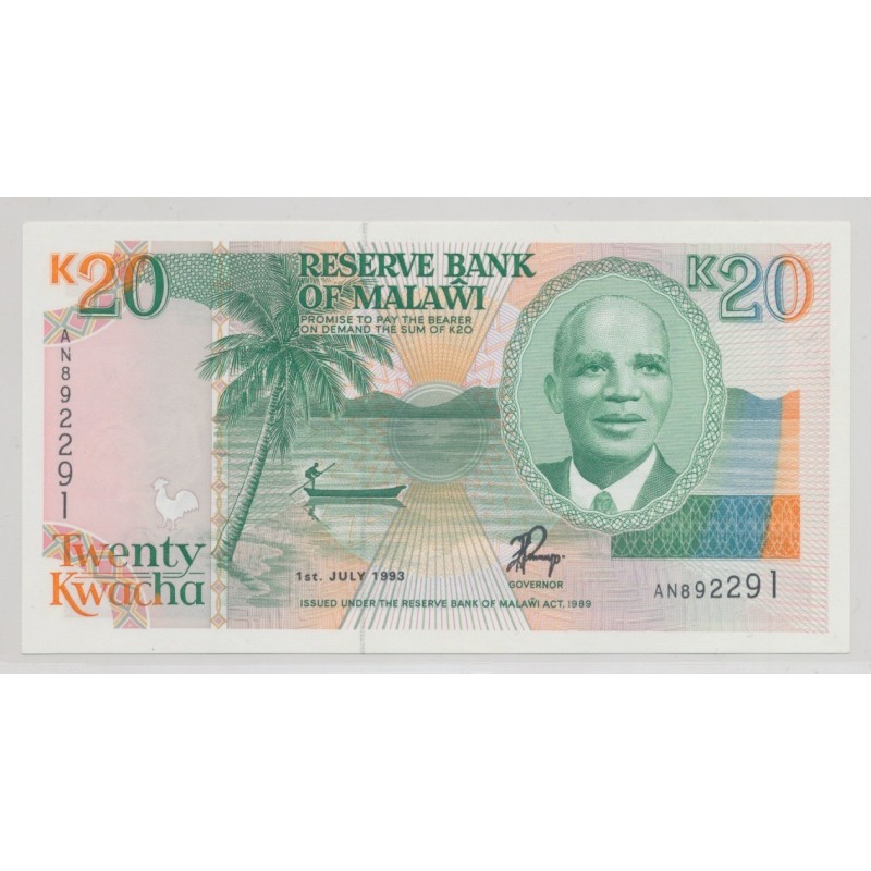 Malawi - 20 Kwacha 1993 - Neuf