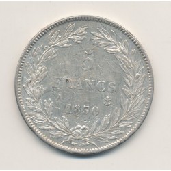 5 Francs Louis Philippe sans le I - 1830 A Paris - Tranche en creux 2