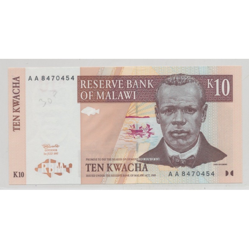 Malawi - 10 Kwacha 1997 - Neuf