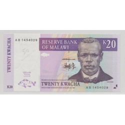Malawi - 20 Kwacha 1997 - SPL+
