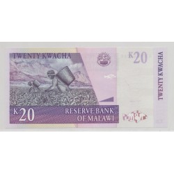 Malawi - 20 Kwacha 1997 - SPL+ 2