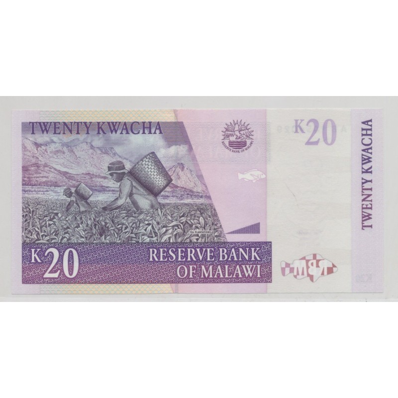 Malawi - 20 Kwacha 1997 - SPL+