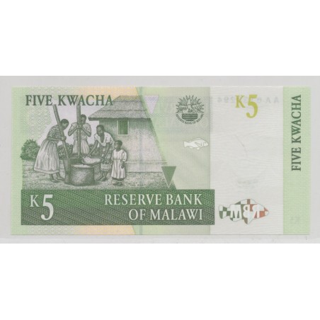 Malawi - 5 Kwacha 1997 - Neuf