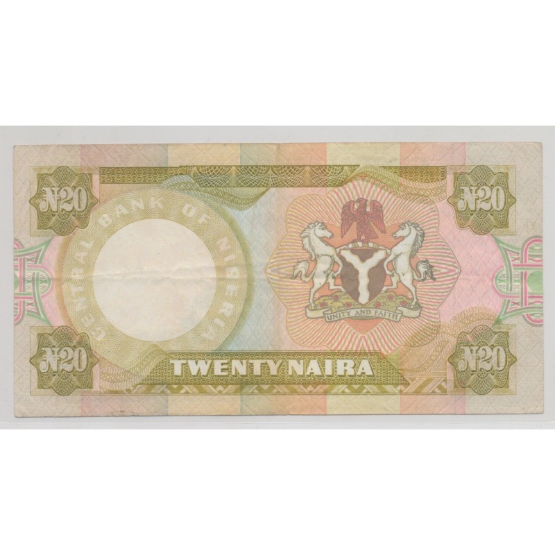 Nigéria - 20 Naira - ND 1984 - TTB