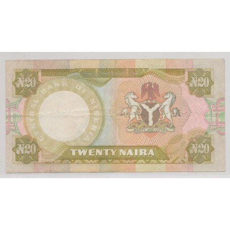Nigéria - 20 Naira - ND 1984 - TTB