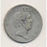 5 Francs Louis Philippe sans le I - 1830 D Lyon - Tranche en creux