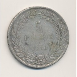 5 Francs Louis Philippe sans le I - 1830 D Lyon - Tranche en creux 2