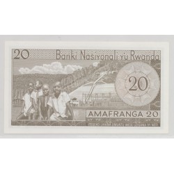 Rwanda - 20 Francs - 1.01.1976 - Neuf 2