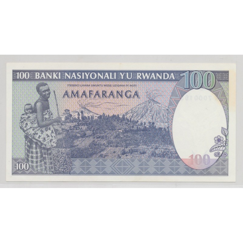 Rwanda - 100 Francs - 24.04.1989 - SPL