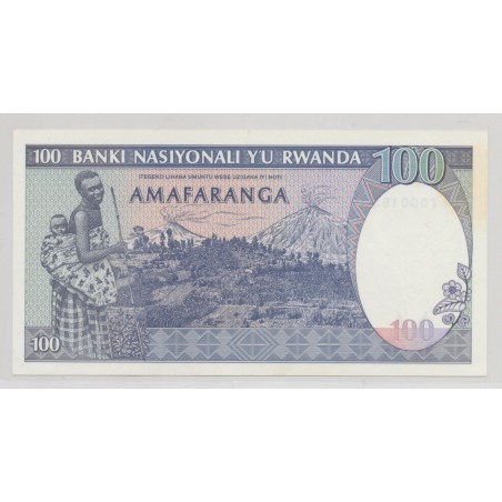 Rwanda - 100 Francs - 24.04.1989 - SPL