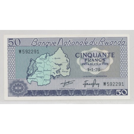 Rwanda - 50 Francs - 1.01.1976 - Neuf