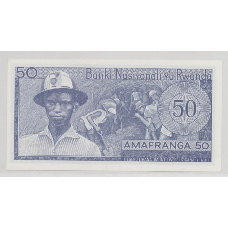 Rwanda - 50 Francs - 1.01.1976 - Neuf