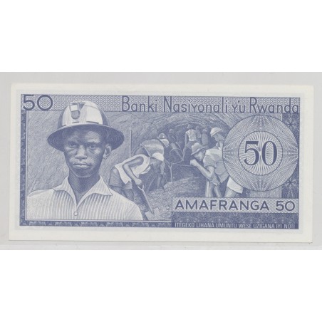 Rwanda - 50 Francs - 1.01.1976 - Neuf