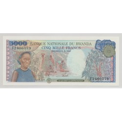 Rwanda - 5000 Francs - 1.01.1988 - Neuf