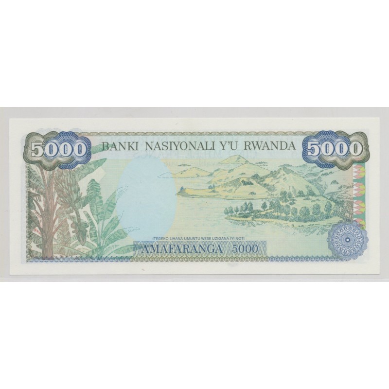 Rwanda - 5000 Francs - 1.01.1988 - Neuf