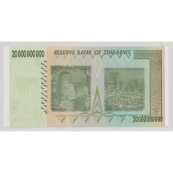 Zimbabwe - 20 Billion dollar - 2008 - Neuf 2